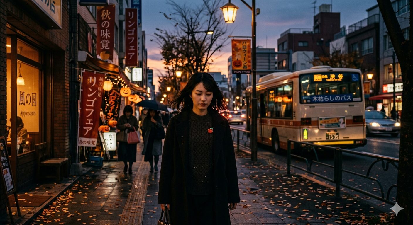 「りんごのにおいと風の国」の歌詞からのGeminiのイメージ