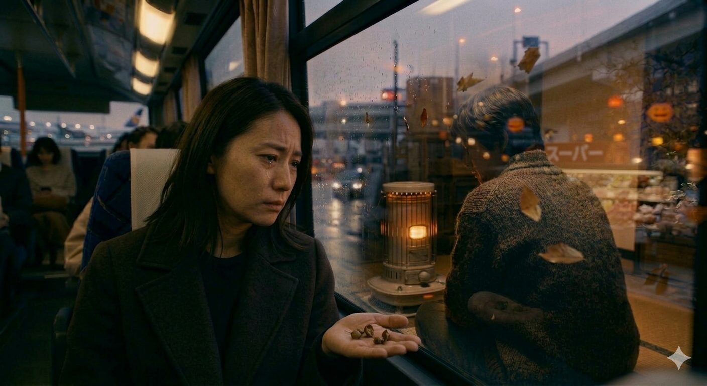 空港に向かうバスの車窓から