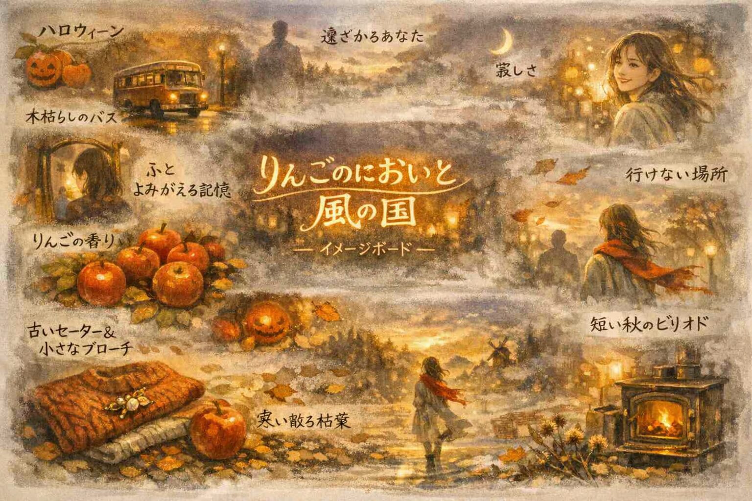 りんごのにおいと風の国イメージボード